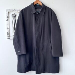 Men’s Lauren Ralph Lauren Black Classic Trench Coat With Zip Out Lining Size L
